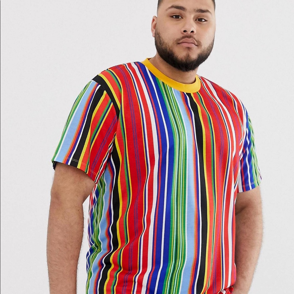 Muti-colored Men’s ASOS Striped Tee